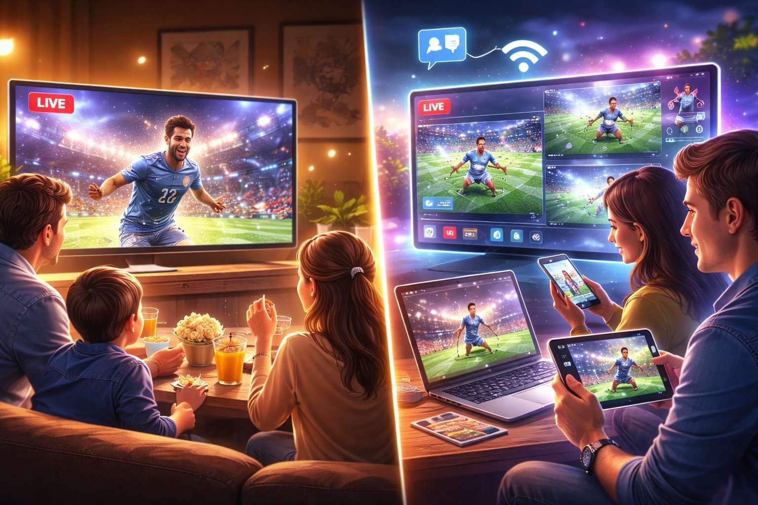 Streaming vs TV Tradisional di Era Pertandingan Live