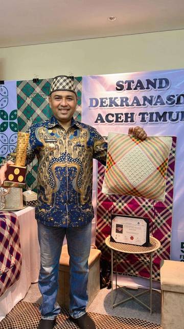 Anyaman dari Aceh Timur Juara Internasional Handicraft Trade Fair
