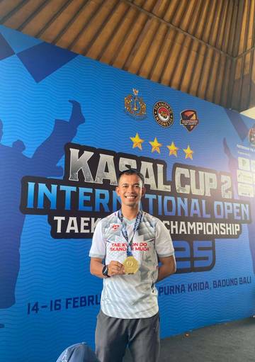 Sertu Heru Saputra Raih Medali Emas Kejuaraan International Taekwondo 2025