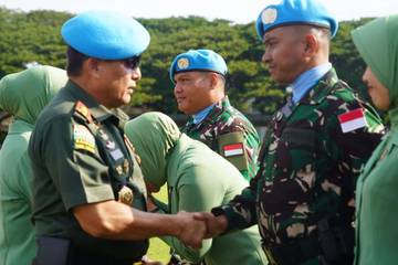 Pangdam IM Lepas 467 personel TNI Misi Perdamaian PBB