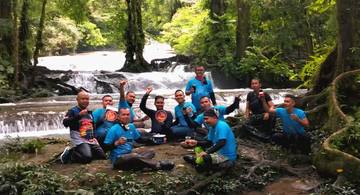 Lanal Lhokseumawe Ekspedisi ke Air Terjun 7 Bidadari