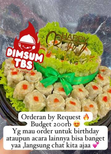 Tend Baru, Dimsum Jadi Kue Ulang Tahun