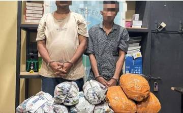 Satresnarkoba Polres Pidie Jaya Tangkap Dua Pengedar Ganja