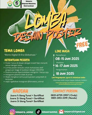 Lomba Desain Poster Kreatif, Rayakan Milad Himawira