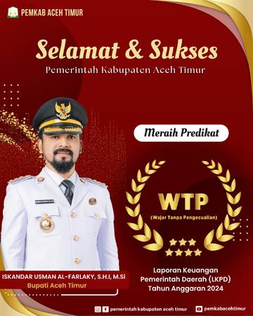 Pemkab Aceh Timur Raih WTP dari BPK RI
