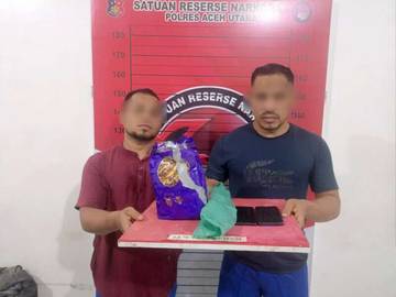 Dua Pria Bawa 830 Gram Sabu Diciduk Polisi