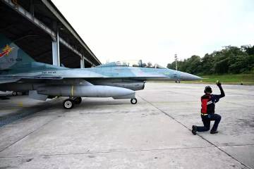 Empat Jet Tempur F-16 Perkuat Latihan Cakra C 
