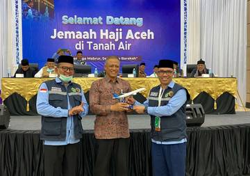 Jemaah Haji Aceh Kloter 9 Terbaik Versi Garuda Indonesia