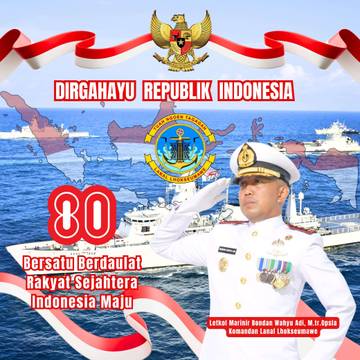 Danlanal Lhokseumawe Tekankan Persatuan di HUT RI 80