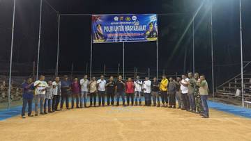 16 Tim Berlaga di Turnamen Voli Kapolres Lhokseumawe