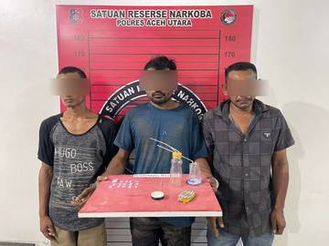 Ungkap Kasus Sabu, Tiga Pria Ditangkap Polisi