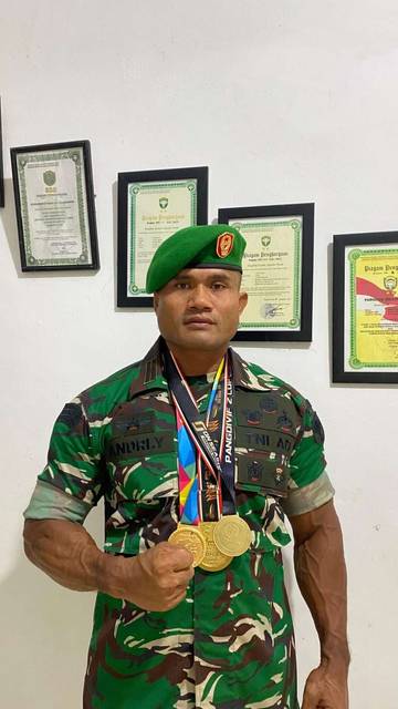 Letda Inf Andre Yanto Sabet Medali Emas KejuaraanBinaragaDunia