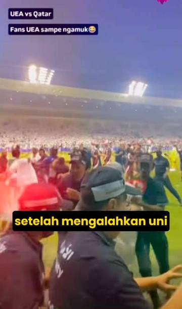 Kualifikasi Piala Dunia di Qatar, Suporter UEA Mengamuk