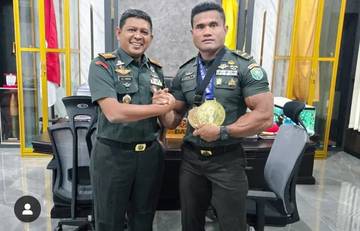Altet Juara Dunia Letda Andri Yanto Disambut Danrem