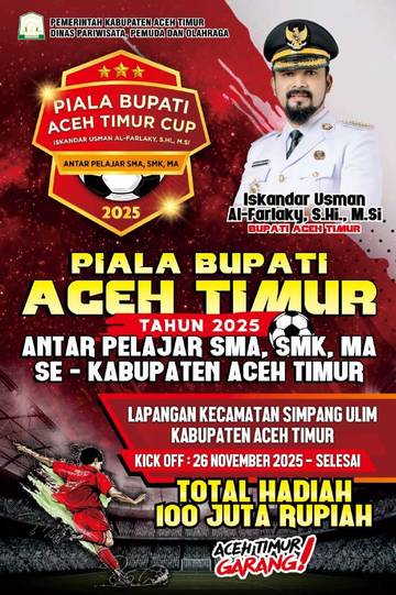 SMA Sederajat Siap Berlaga di Piala Bupati Aceh Timur