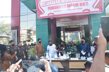 Kejari  Aceh Timur  Musnahkan Narkoba