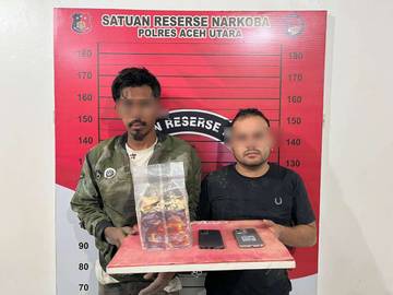 Satu Kilogram Sabu Gagal Edar, Dua Pria Diciduk Polisi