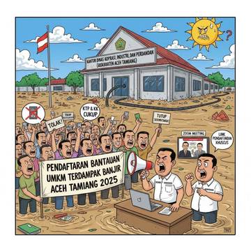 Pendaftaran Bantuan UMKM Banjir Aceh Tamiang Ditunda