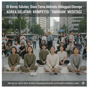 Diam Tanpa Aktivitas Dianggap Olahraga di Korsel