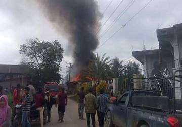 Enam Ruko Ludes Terbakar di Tanah Jambo Aye