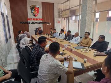 Kasat Reskrim Polres Lhokseumawe Koordinasi dengan 27 Advokat