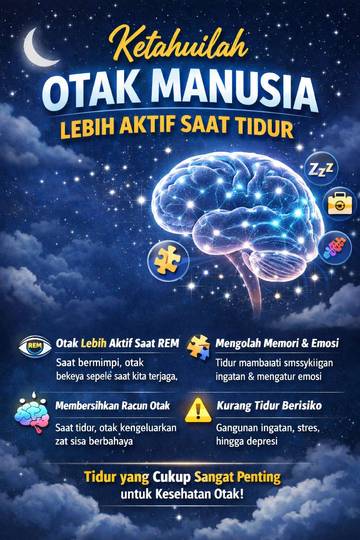 Ketahuilah Otak Manusia Lebih Aktif Saat Tidur