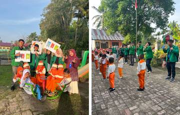 Mahasiswa KKN Unimal Sosialisasikan Peduli Lingkungan di Sekolah