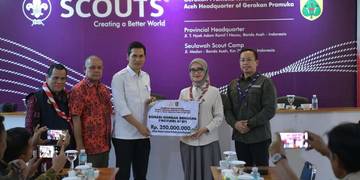 Pemprov Lampung Serahkan Donasi untuk Korban Bencana Aceh