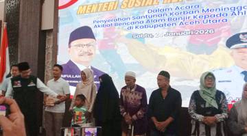 Kemensos Salurkan Santunan kepada Ahli Waris Korban Meninggal 