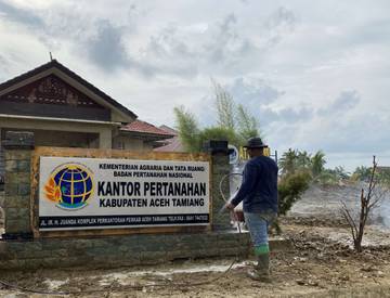 ​Kantor Pertanahan Lhokseumawe Pulihkan Kantor Pertanahan Aceh Tamiang