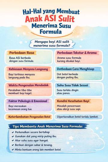 Bayi ASI Tidak Mau Susu Formula? Ini Sebabnya
