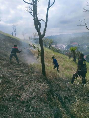 Kebakaran Lahan Blang Panyang Berhasil Dipadamkan