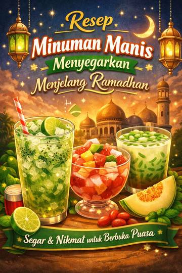 Resep Minuman Manis Menyegarkan Menjelang Ramadhan