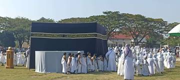 Ribuan Murid Taman Kanak-kanak Ikuti Simulasi Manasik Haji Cilik