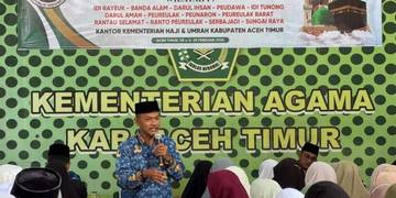 Kankemenag Aceh Timur Gelar Manasik Haji Wilayah I
