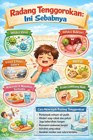 Radang Tenggorokan: Ini Sebabnya