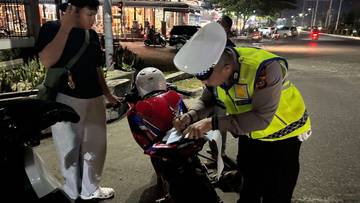 Sebanyak 66 Pengendara Berknalpot Brong Ditindak Polisi
