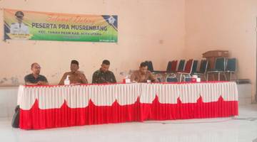 Pemerintah Kecamatan Tanah Pasir Gelar Pra Musrembang