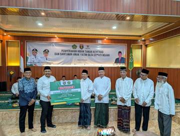 Penyerahan Hibah Tanah Kankemenag Ngawi, Bupati Harapkan Inovasi SDM