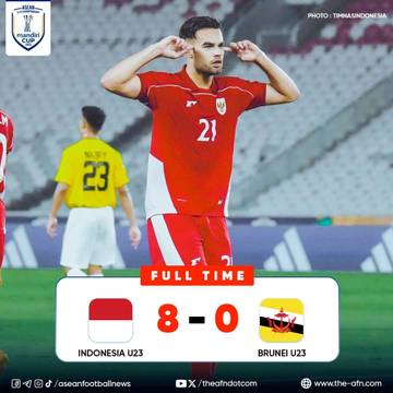 Jens Raven Double Hatrick, Indonesia Bantai Brunei 8-0