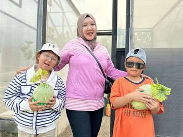 Wisata Petik Melon Premium Agro Techno Park Ngawi Diminati