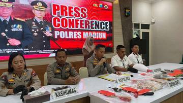 Polres Madiun Amankan Pelaku Pencurian Spesialis Pembobol Tembok