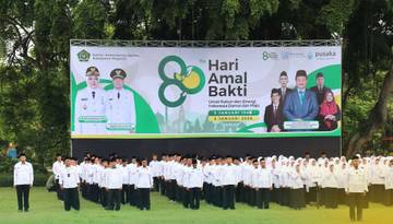 Apel Hari Amal Bakti ke-80 Kemenag Digelar di Alun-alun Magetan