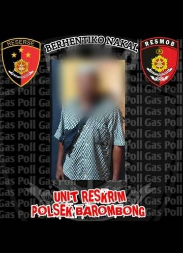 Polsek Barombong Amankan Terduga Pelaku Pendistribusian Miras