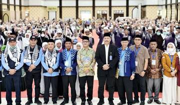 Direktur BOPH Sambut Jemaah Haji Kloter 35 UPG