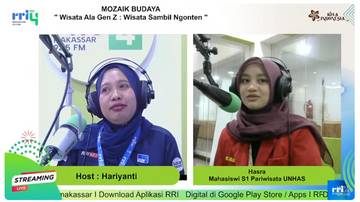 Mozaik Budaya RRI bahas Wisata Ala Gen-Z