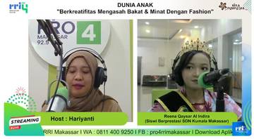  Reena Qaysar Tunjukkan Bakat Fashion Show Sejak Dini