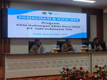 PT Vale Dorong PPM Selaras Prioritas SDGs Desa