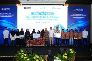Pelindo Santuni Ratusan Anak Yatim di Akhir Tahun