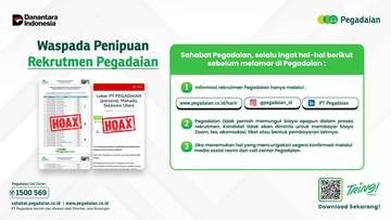 Pegadaian Ingatkan Masyarakat Waspada Penipuan Rekrutmen